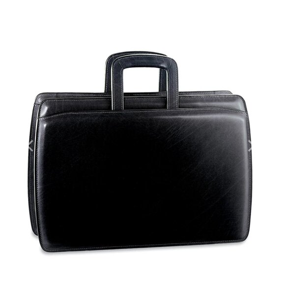 Jack Georges Elements Professional Briefcase – Black Leather - Picture 1 of 14